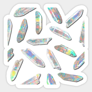 Iridescent Crystals Sticker